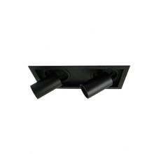 Mini rocker oprawa wpuszczana czarna 2x8W led 3000K 724 lm 24° CRI 80